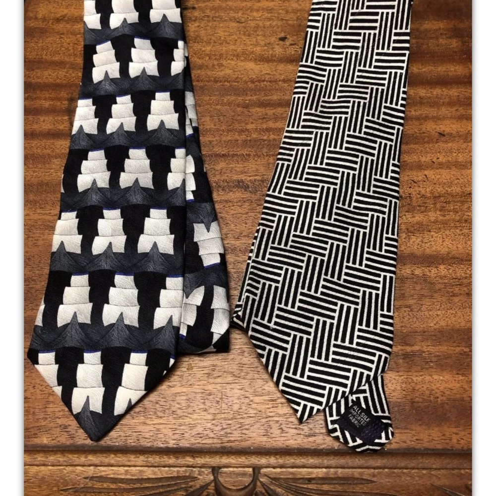 Albert Nipn/Grateful Dead, Ties, Black/White.: - image 2